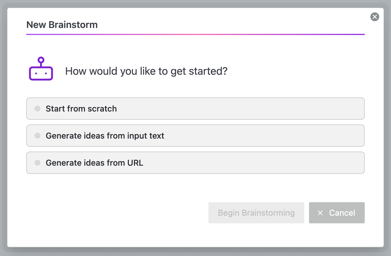New Brainstorm