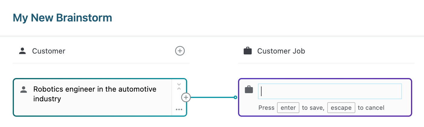 Brainstorm from Scratch - Create customer