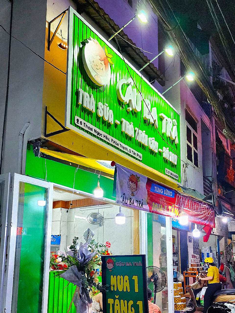 Mẫu bảng hiệu tole sóng chữ nổi mica đèn LED đẹp