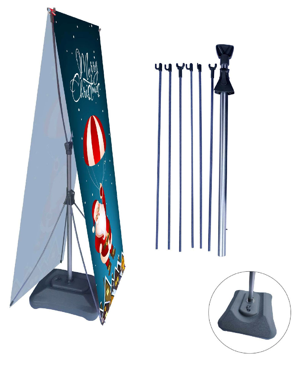Standee đế nước 2 mặt in bạt quảng cáo