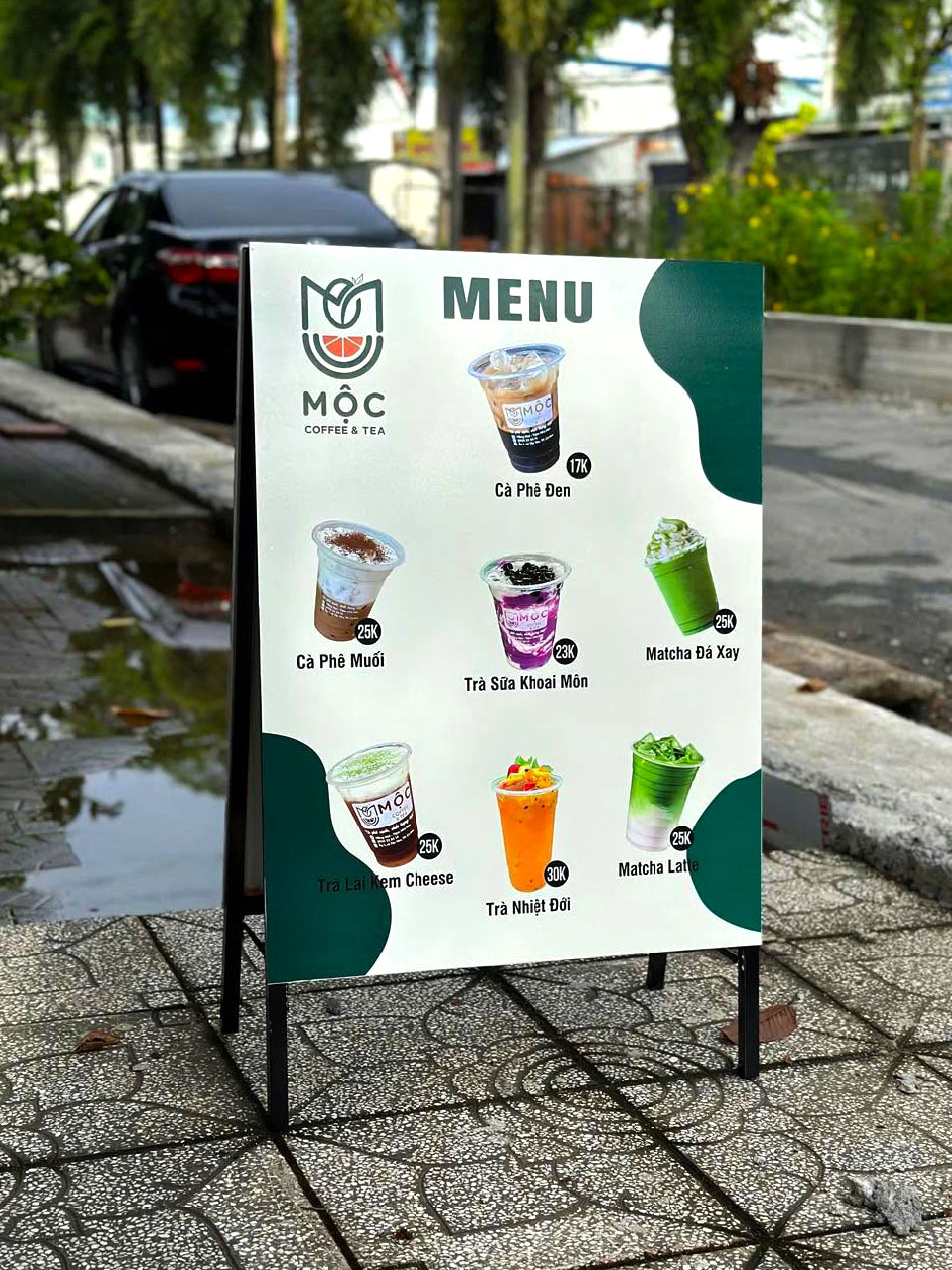 Standee khung sắt chữ A 2 mặt