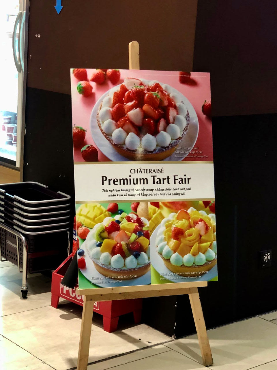 Standee chân gỗ cho quán cafe