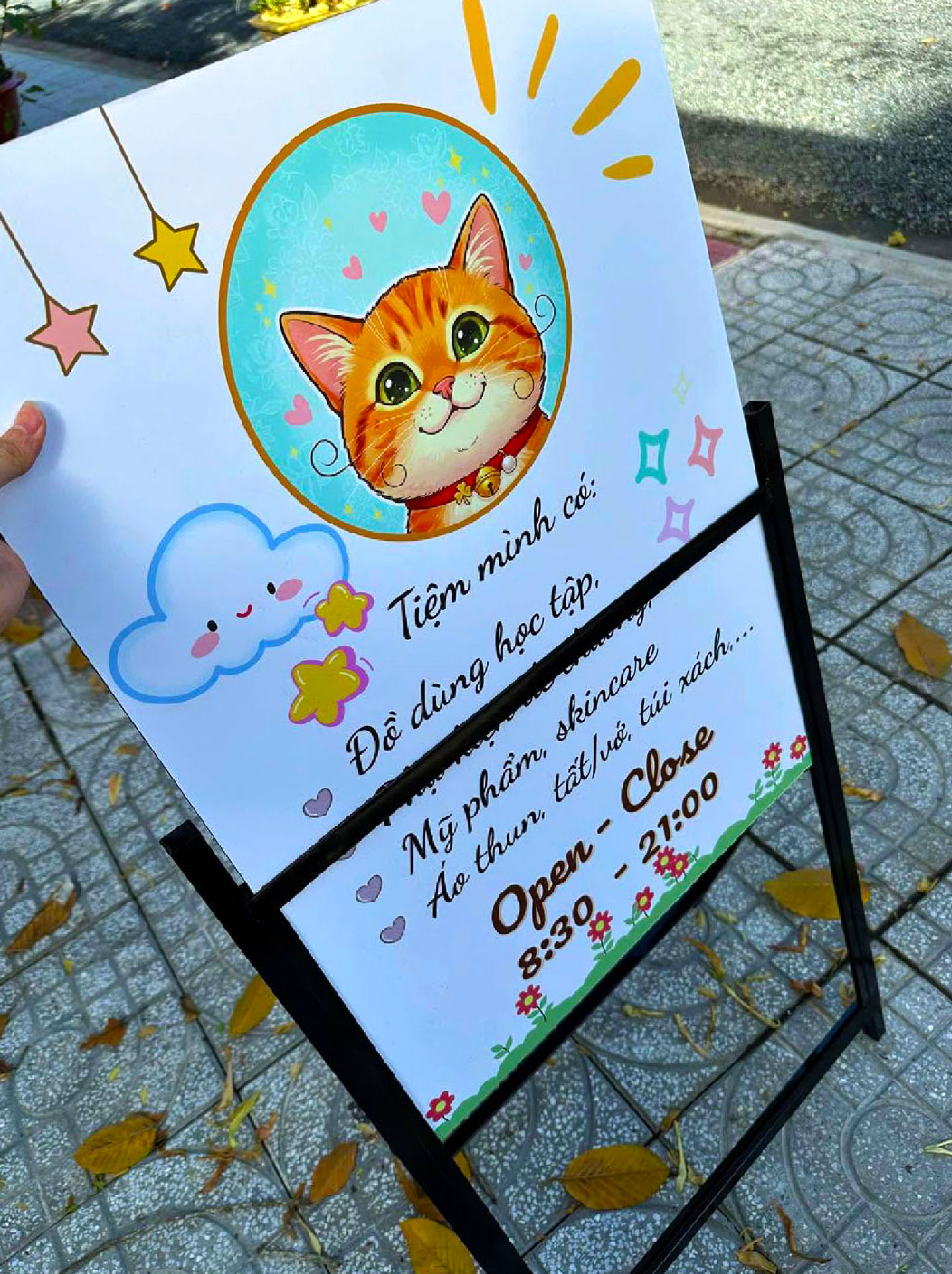 Standee chữ A Formex 1 mặt quảng cáo
