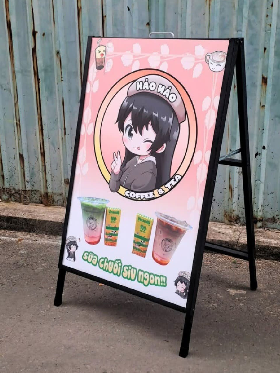 Standee chữ A Formex cho nhà hàng