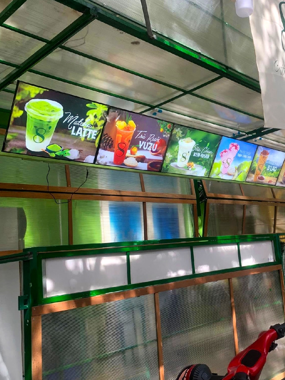 Bảng menu LED A2 cho quán trà sữa