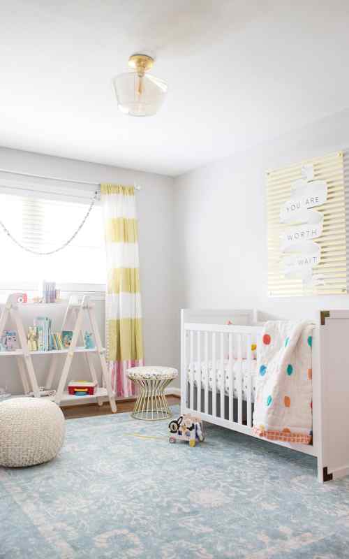 yellow and gray neutral nursery ideas