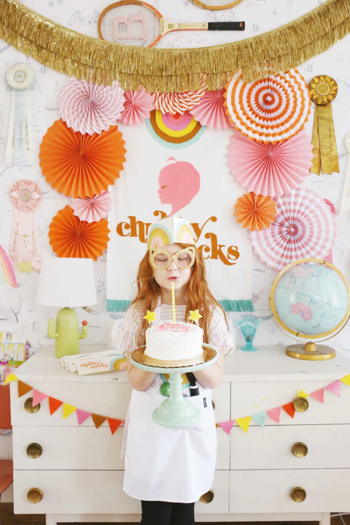 Restaurant Themed Rainbow First Birthday Party