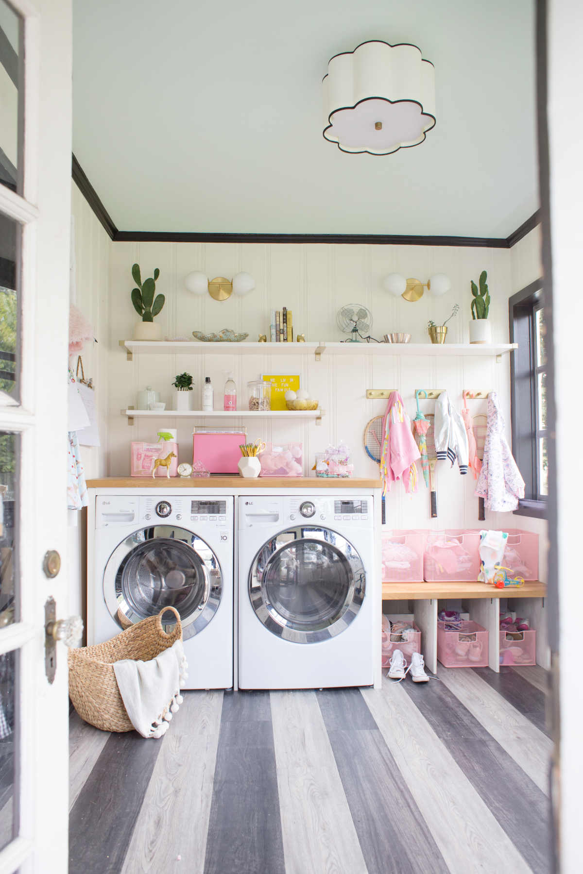 Laundry Mudroom Organization For Back To School - Lay Baby Lay