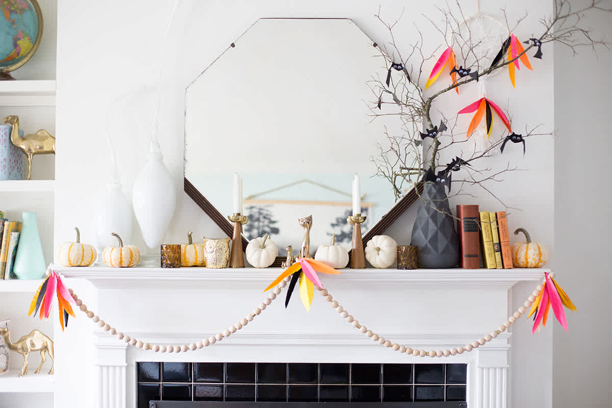 A Fall Mantel With Astrobrights - Lay Baby Lay