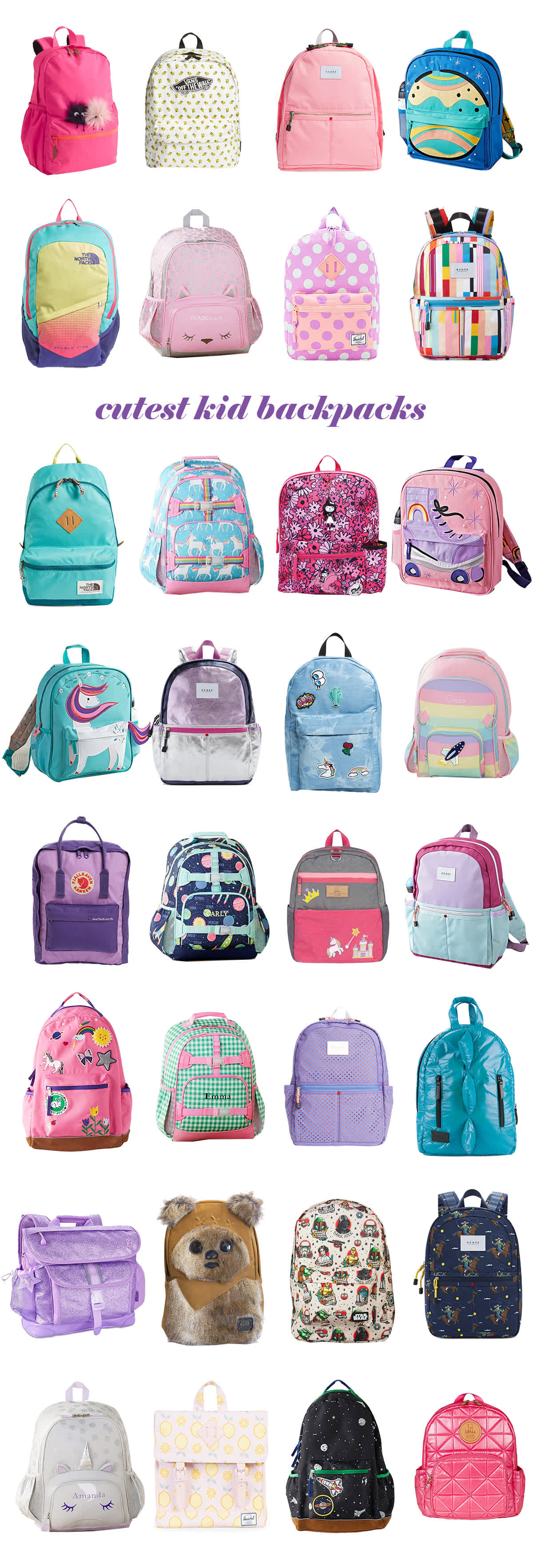 cutest kid backpacks for back to school