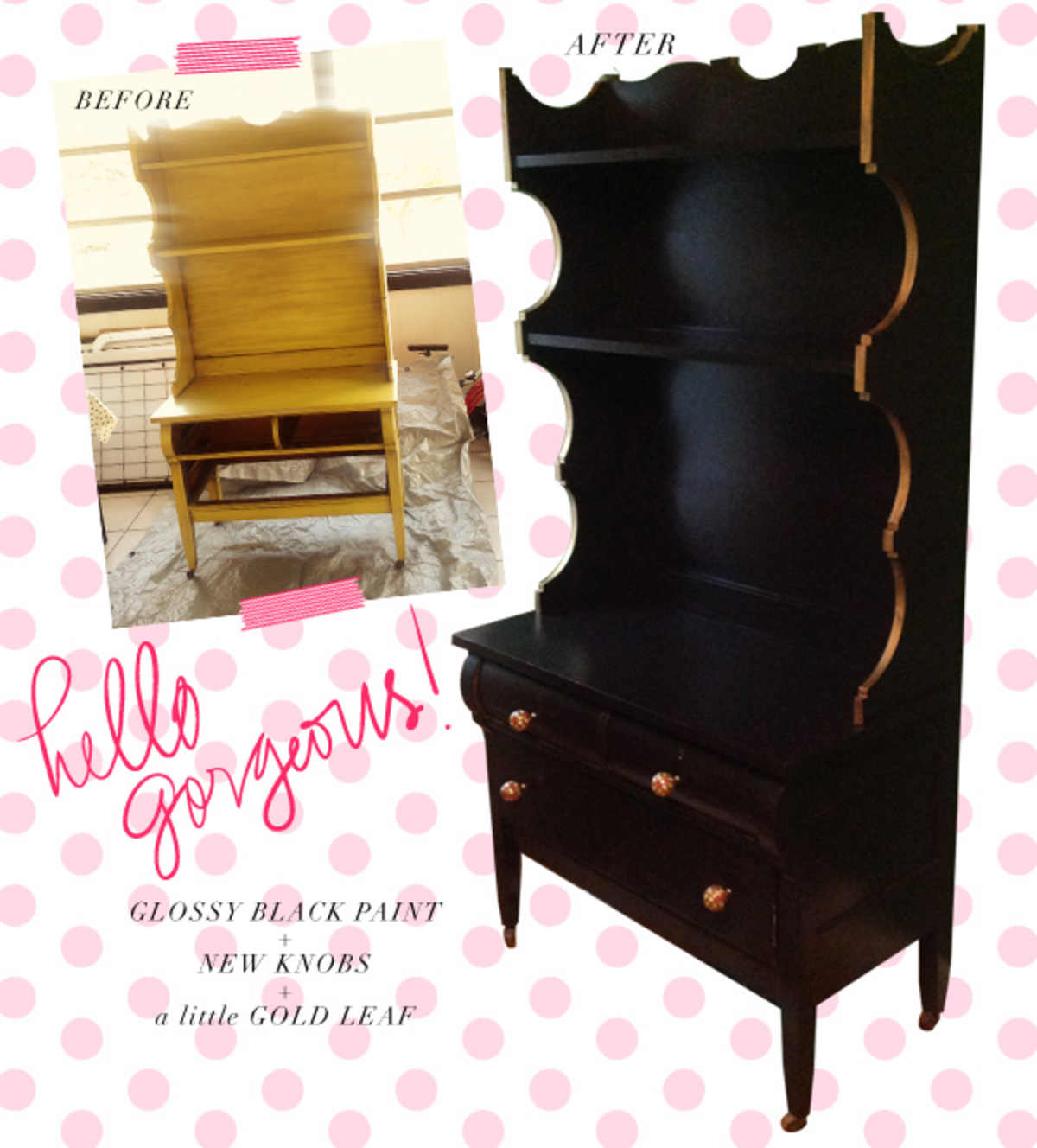 nursery furniture before and after