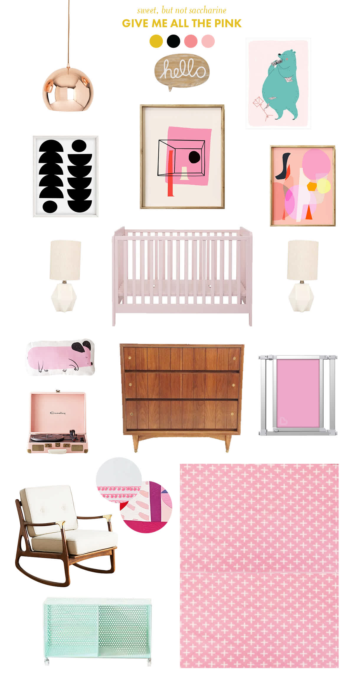 pink baby room inspiration