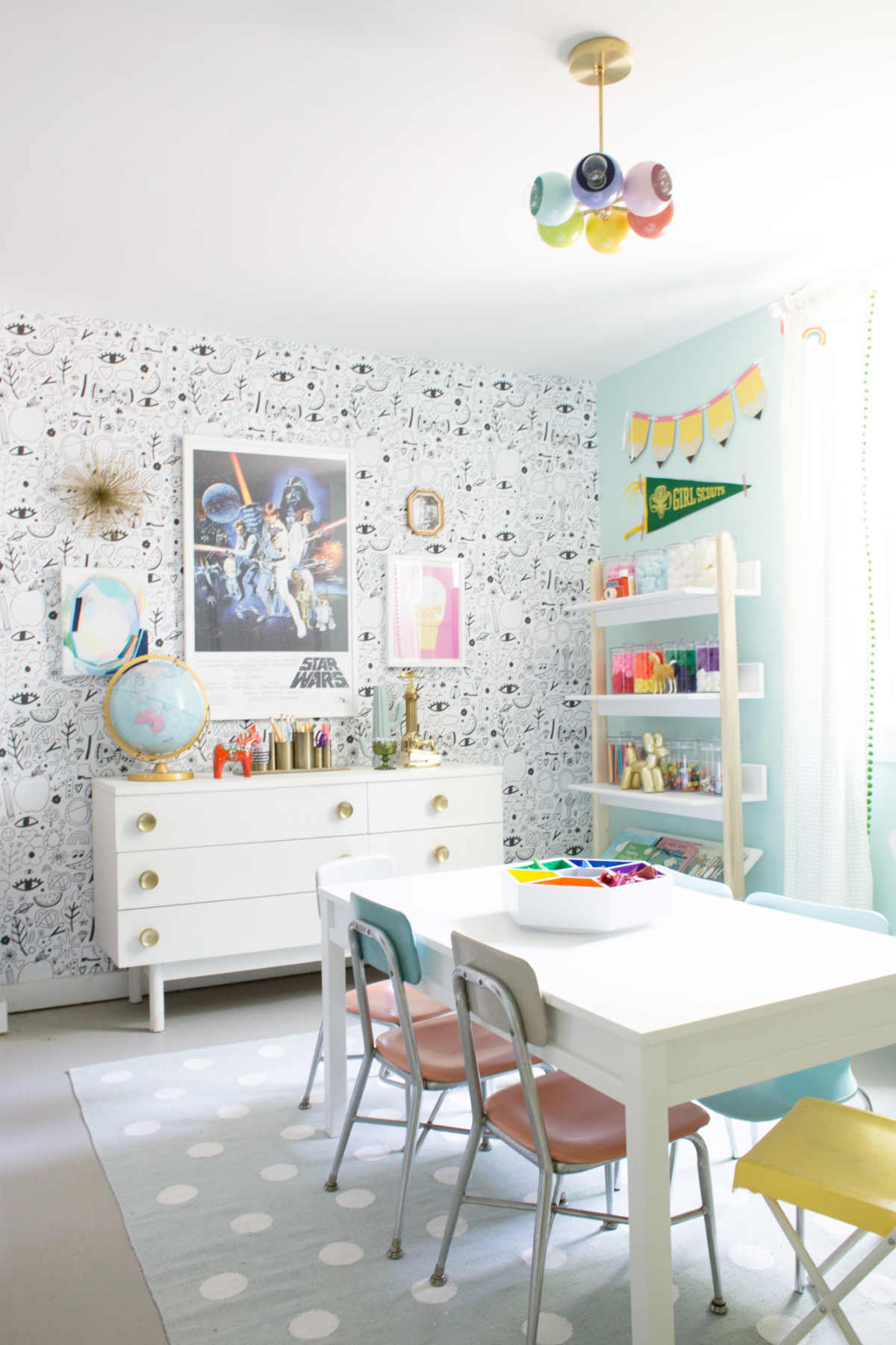 kid friendly craft space inspiration