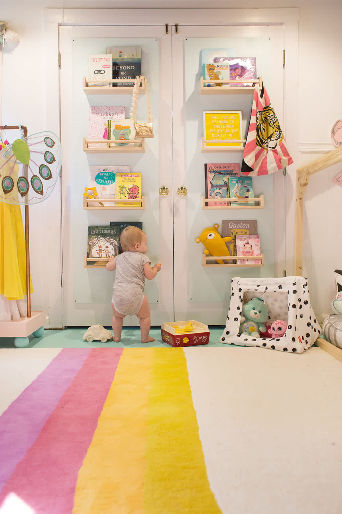 DIY Door Bookshelves