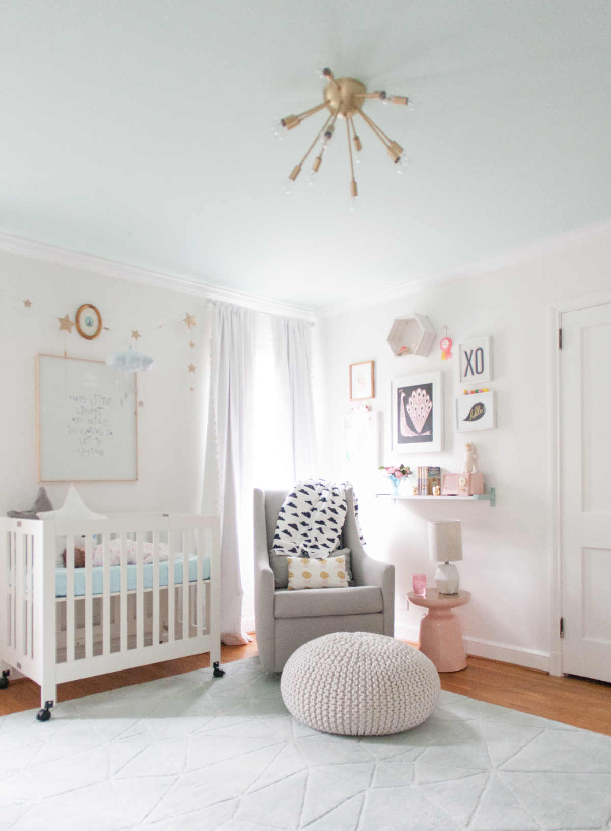 pretty modern baby nursery