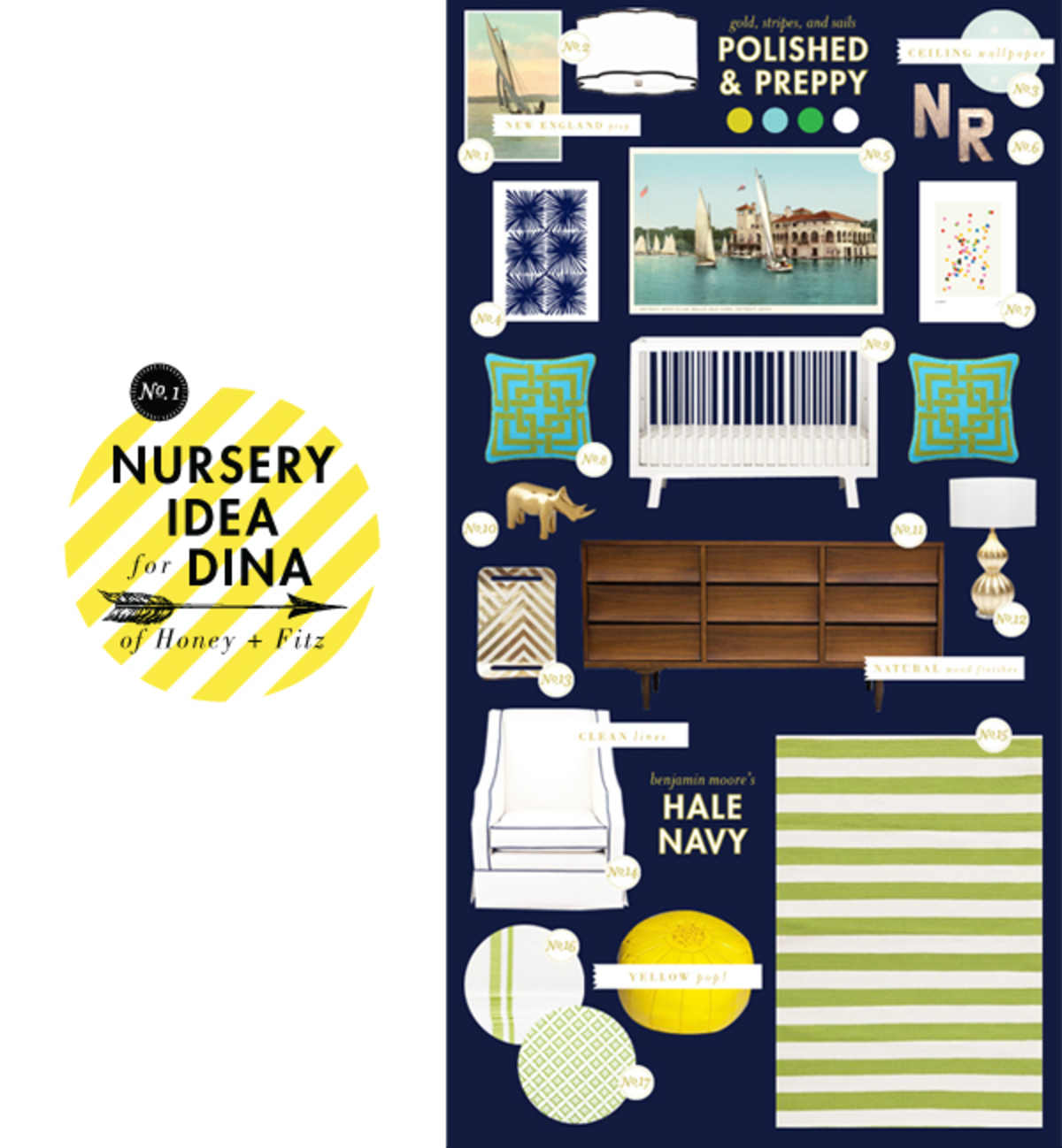 Polished & Preppy Baby Room Ideas