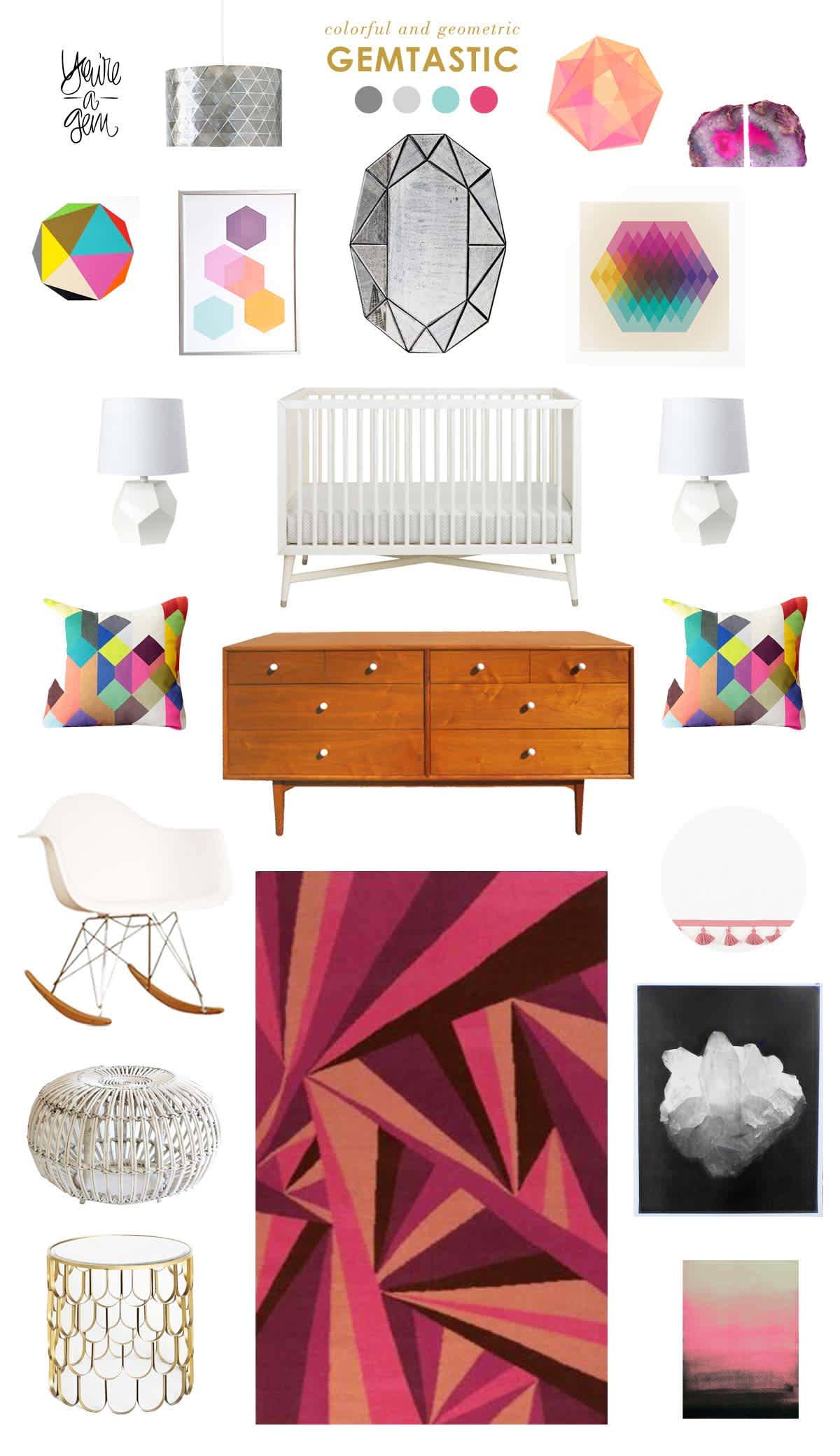 gemstone baby nursery inspiration