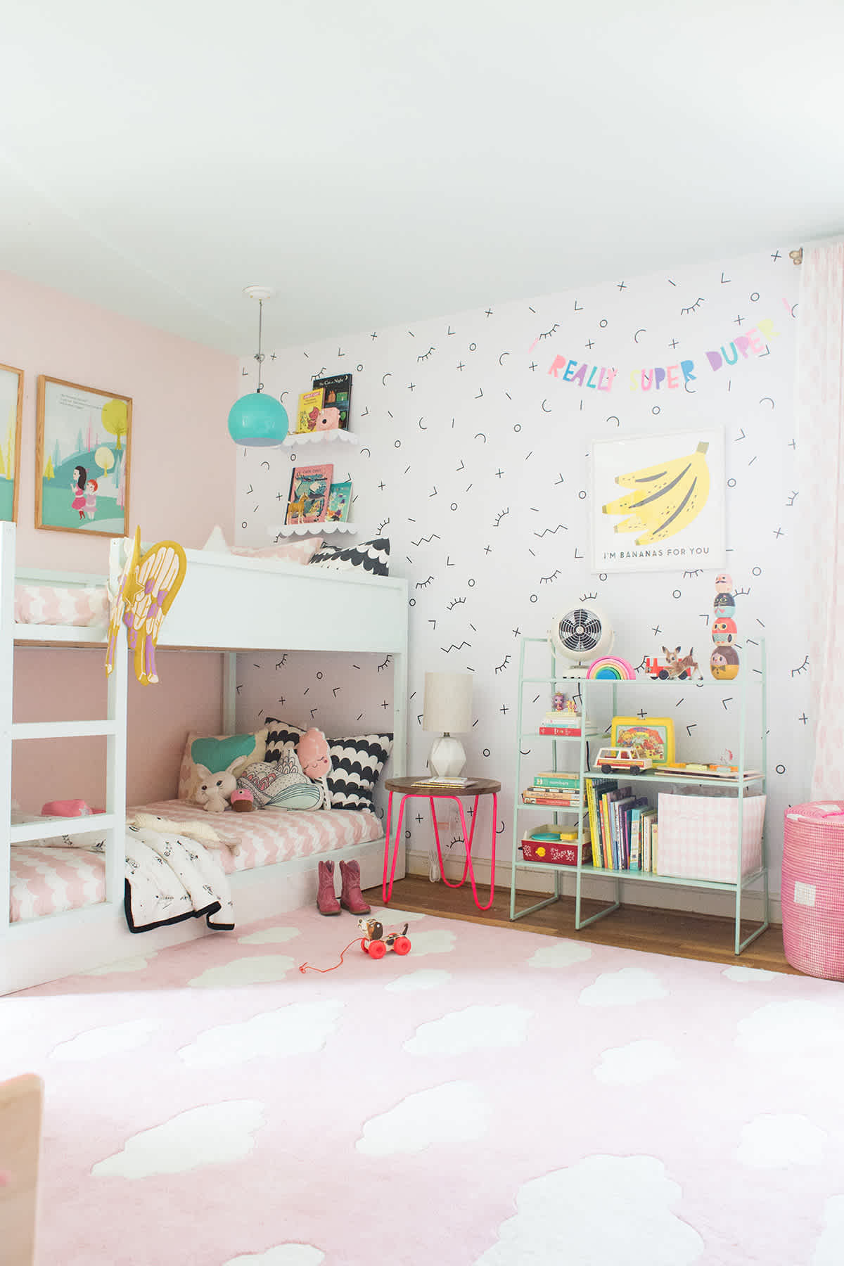 shared girls room with bunk beds shared girls room with bunk beds