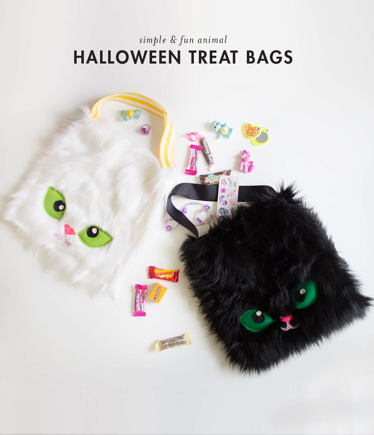 easy DIY halloween treat bags