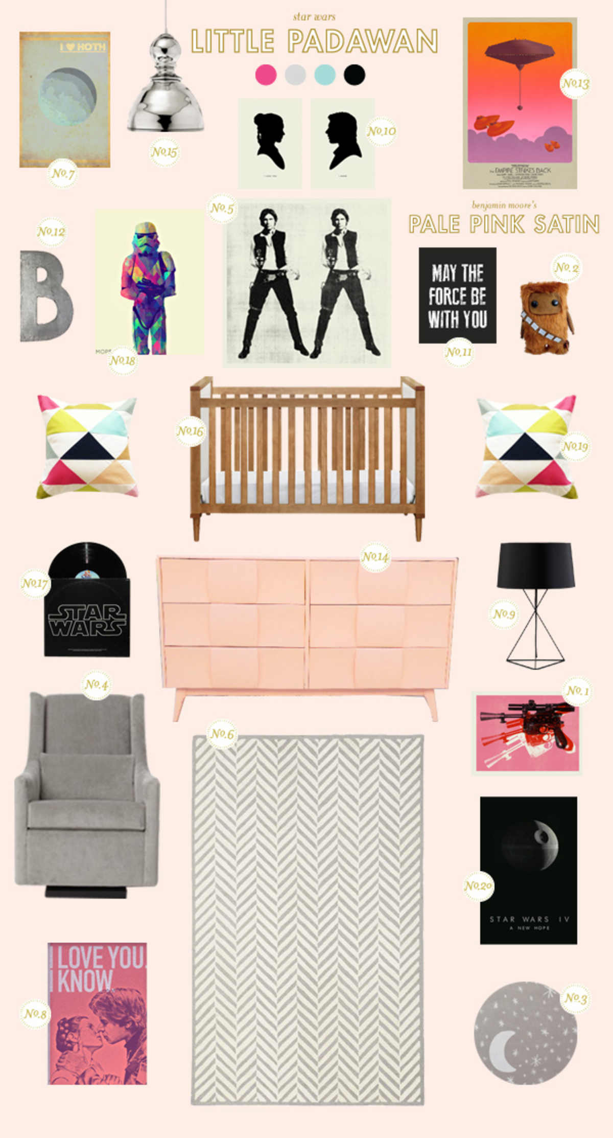 girl star wars nursery inspiration