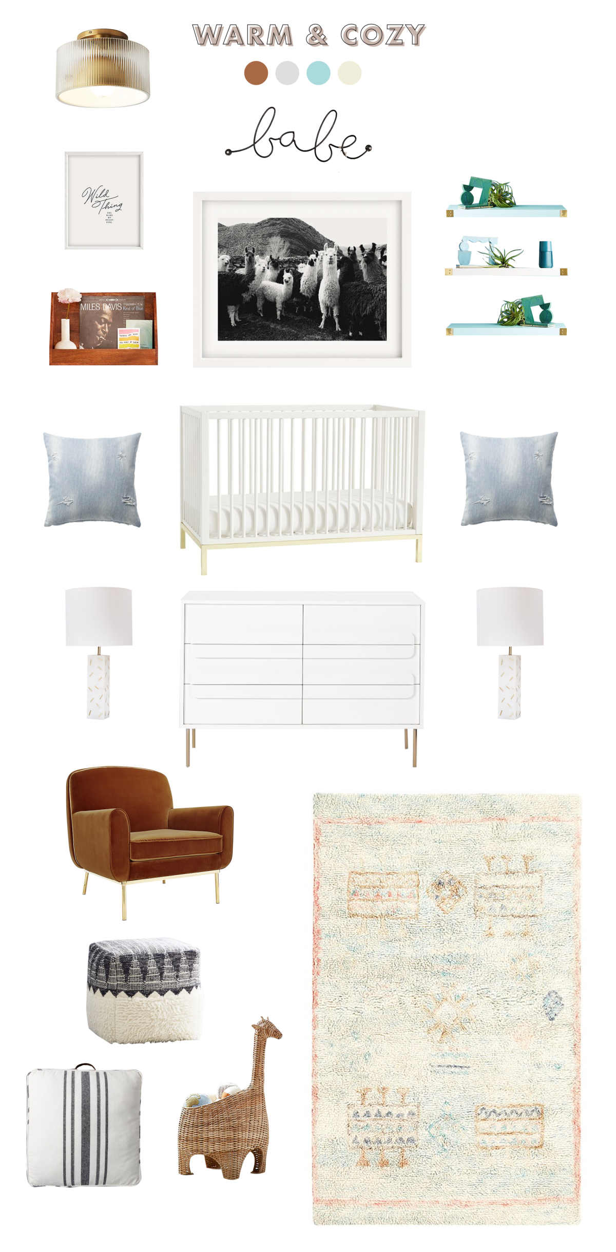 neutral and cozy baby room ideas