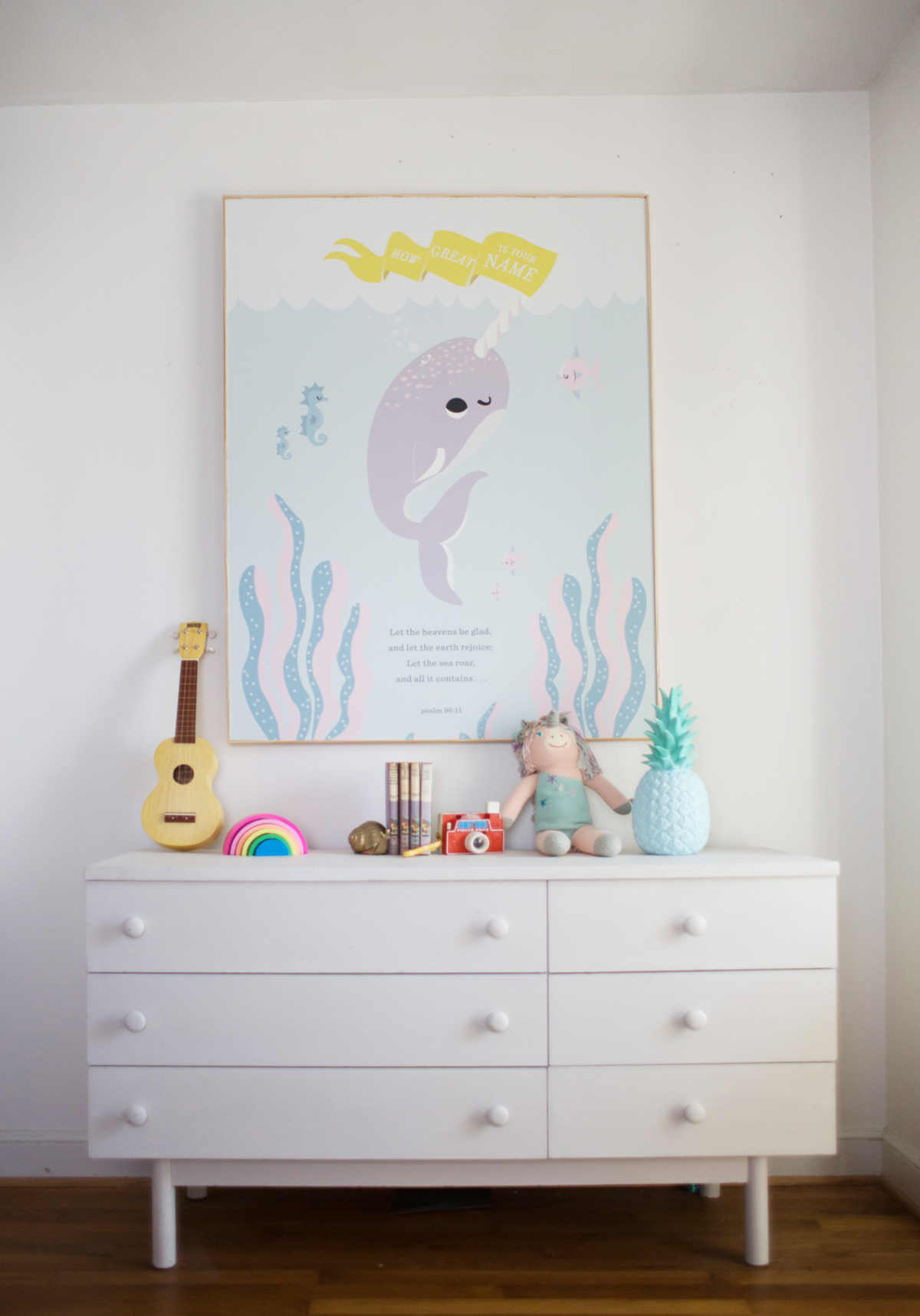 narwhal print for baby room