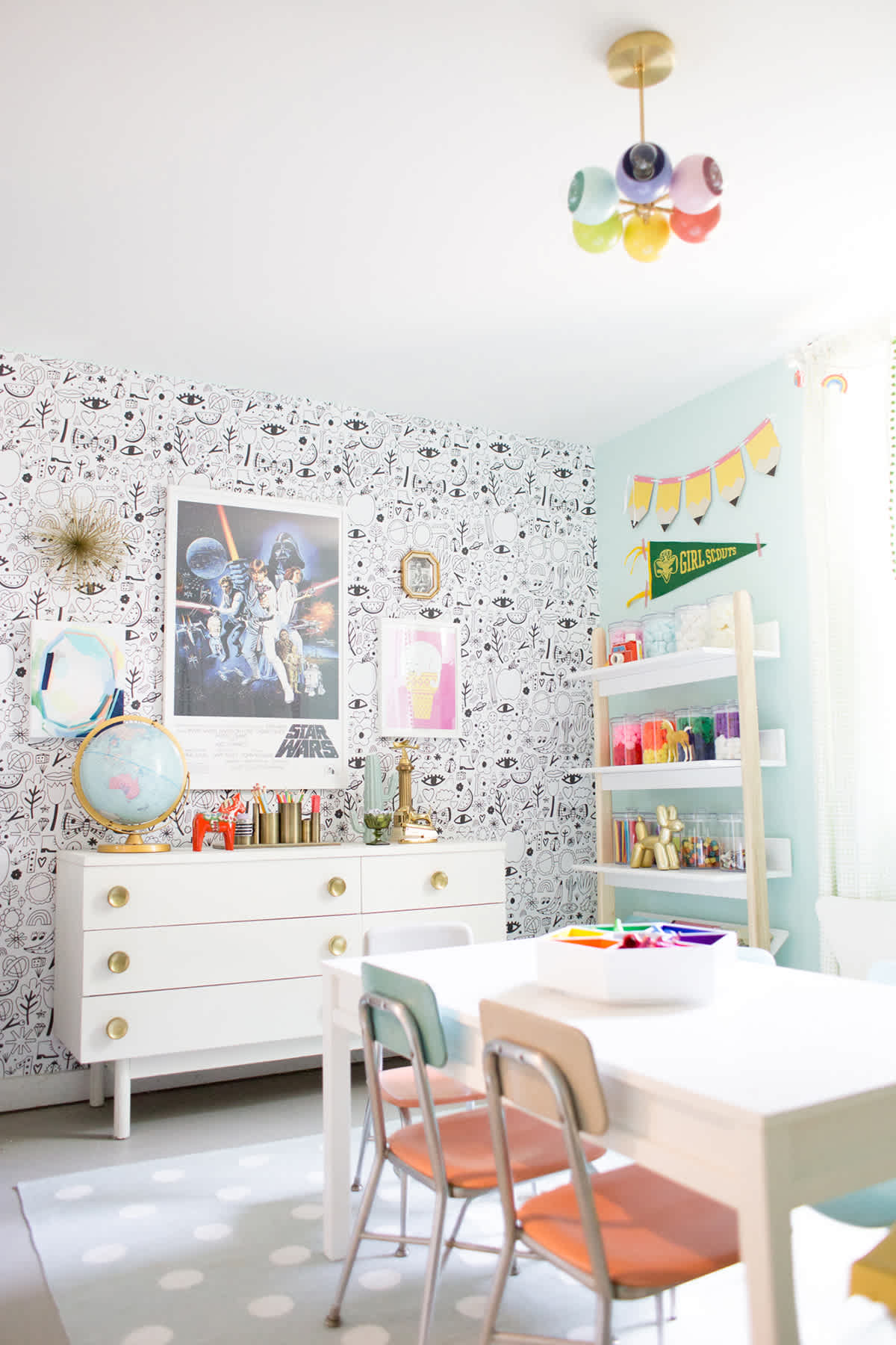 Craft Room Idea : Craft Room Ideas For Kids - Lay Baby Lay - Craft table inspiration and ideas for your space.