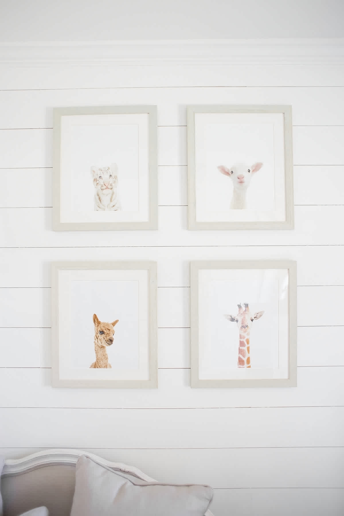 DIY shiplap walls in a baby room DIY shiplap walls in a baby nursery