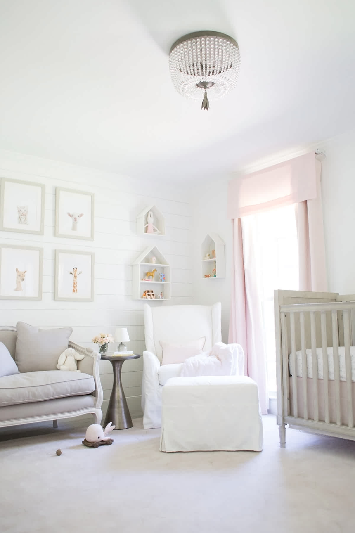 shiplap in a baby room