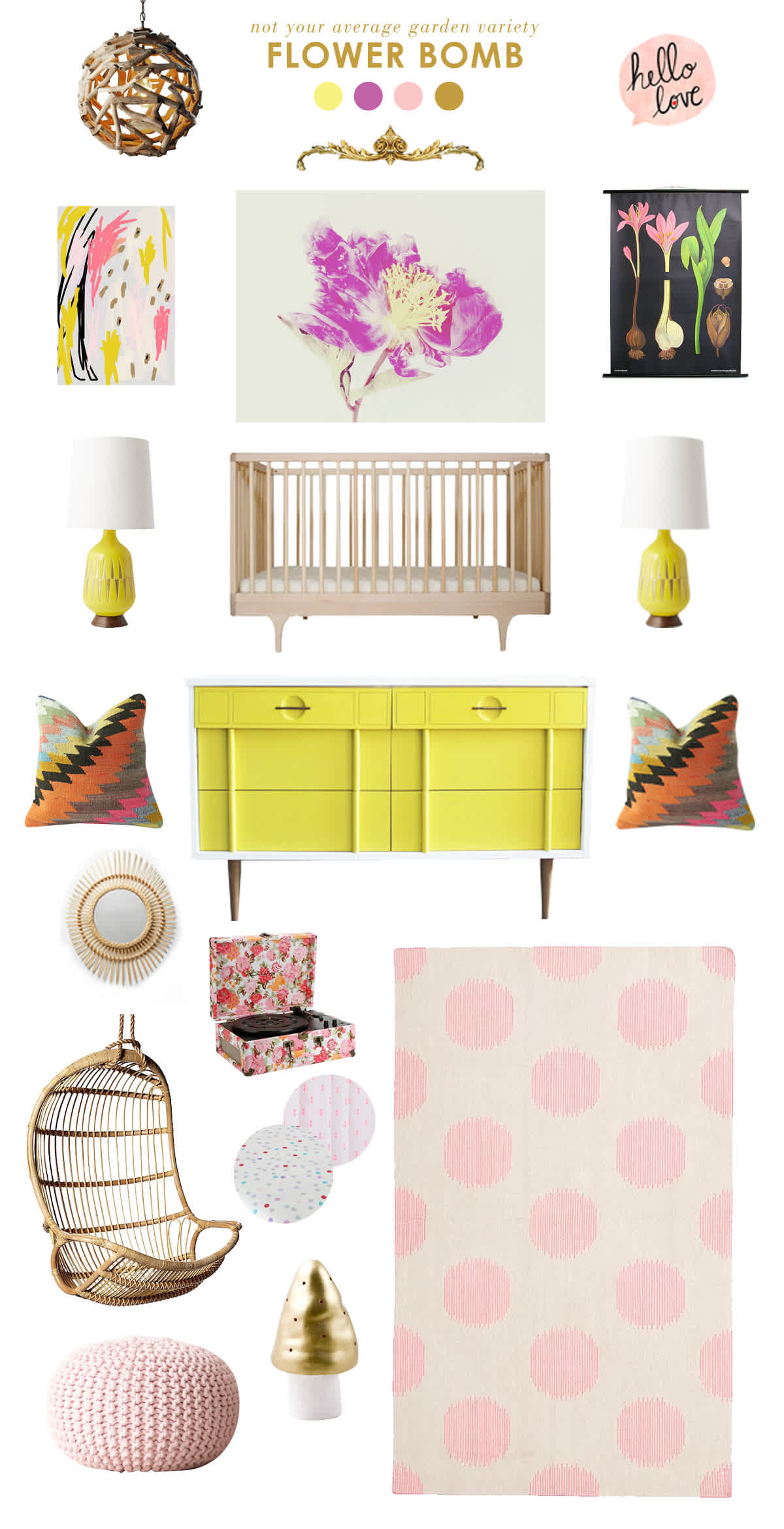 flower baby room ideas