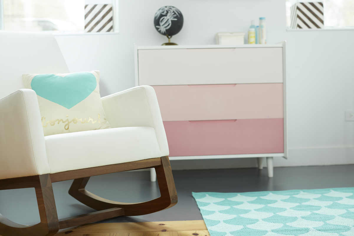 modern girly nursery