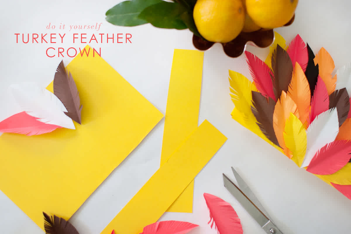 turkey feather crown