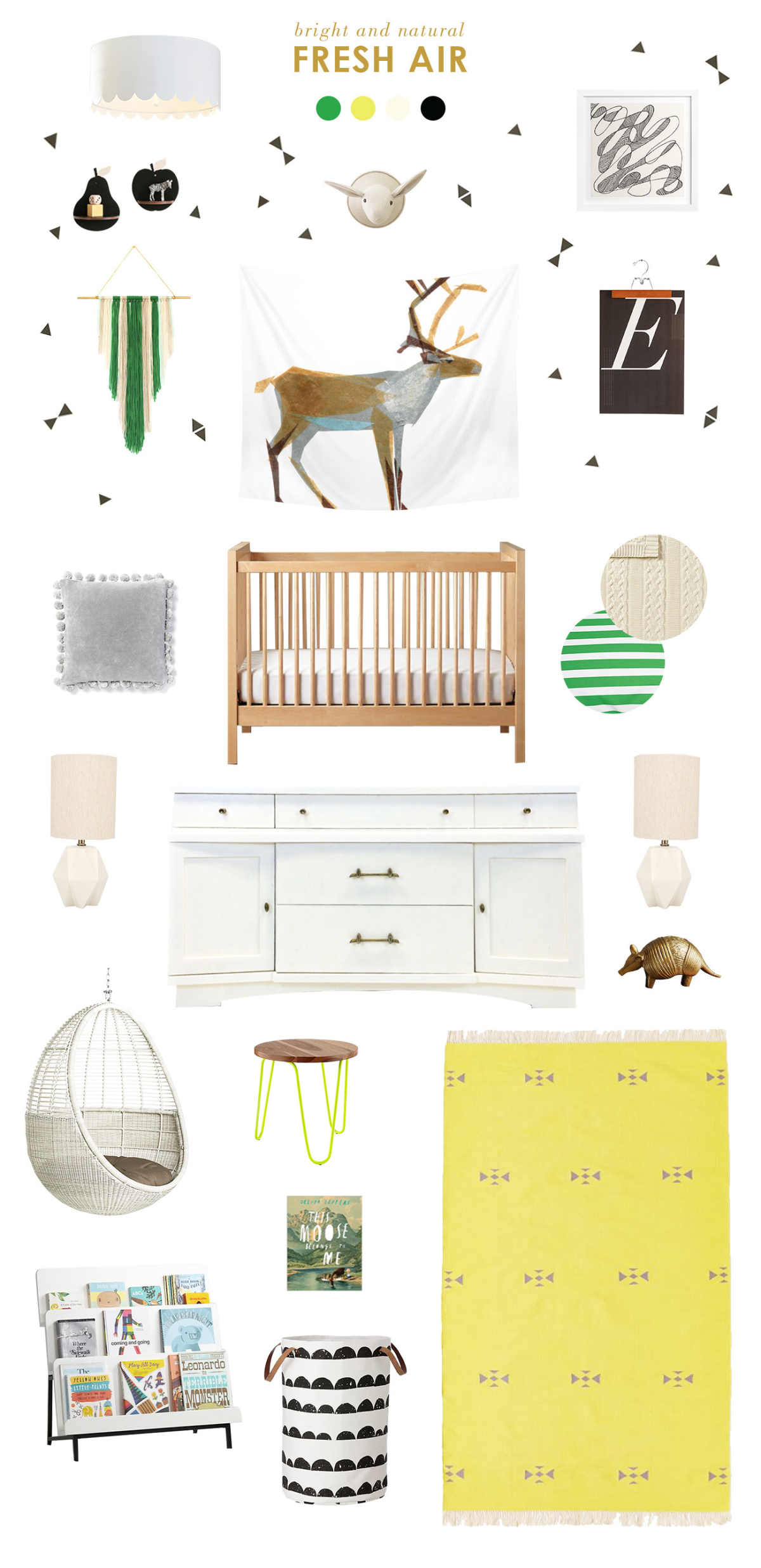 green baby room inspiration