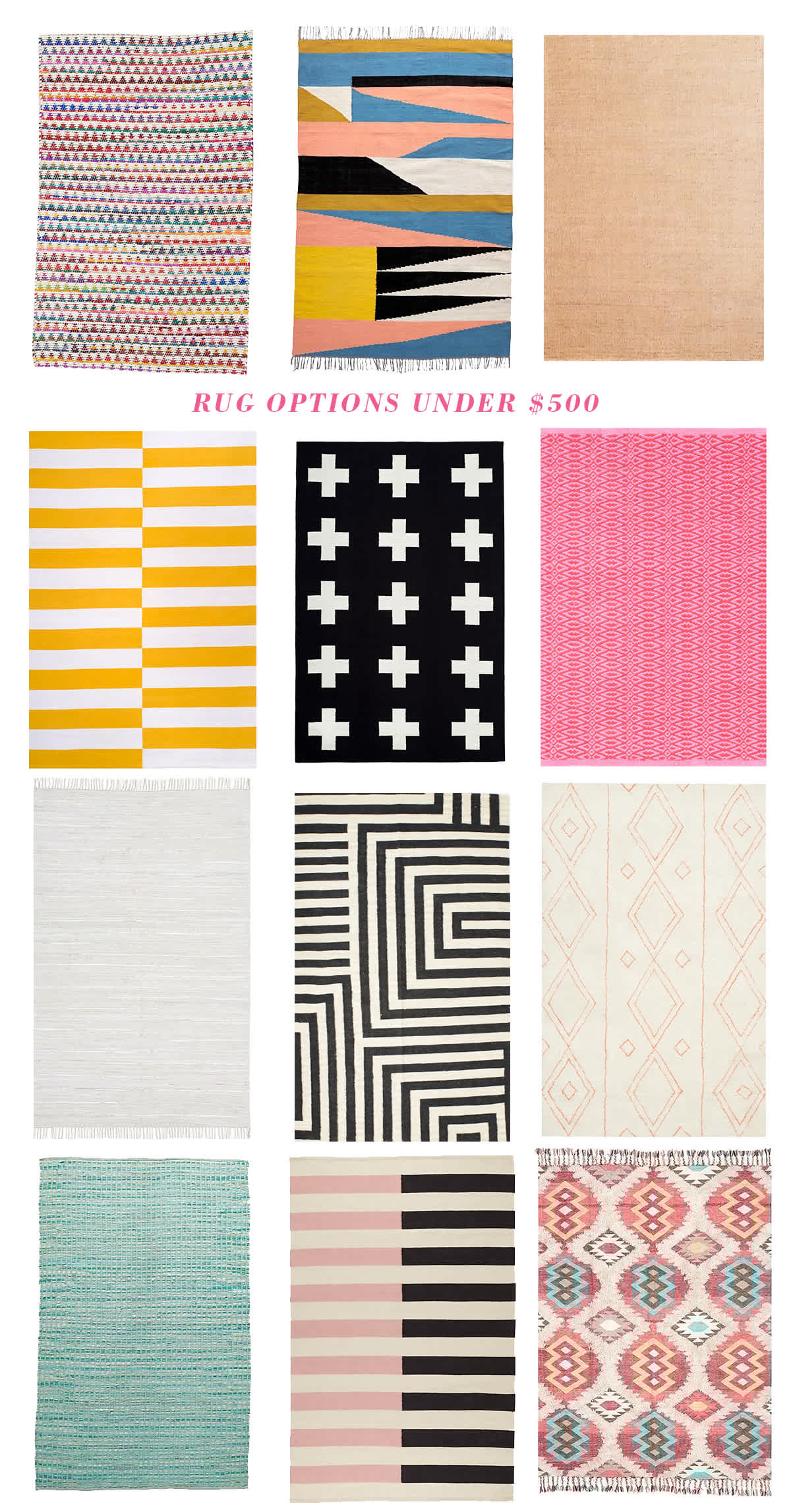 baby room rugs under $500