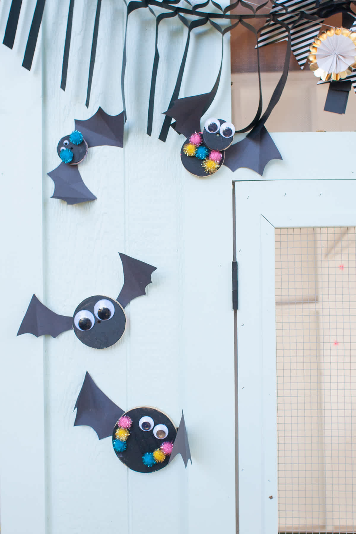 cute halloween bat craft DIY halloween bats