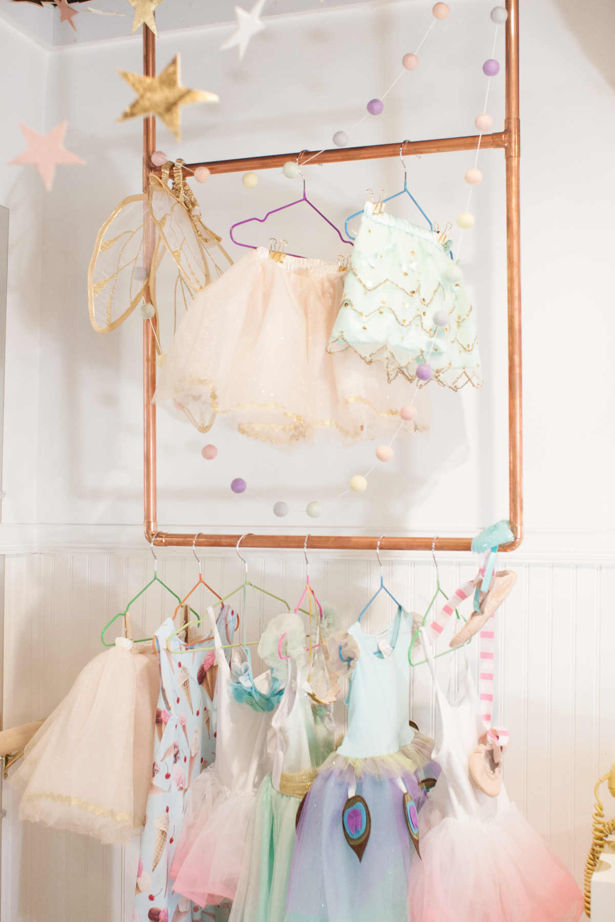 DIY dress up rack simple DIY dress up rack