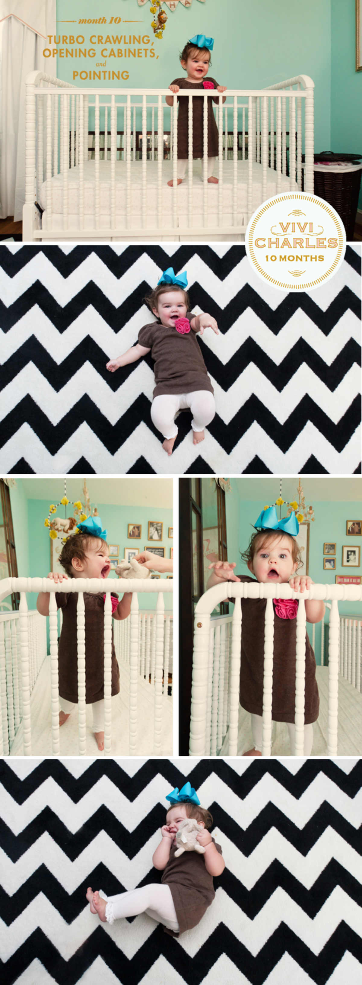 Vivi at 10 months Vivi at 10 months aqua nursery