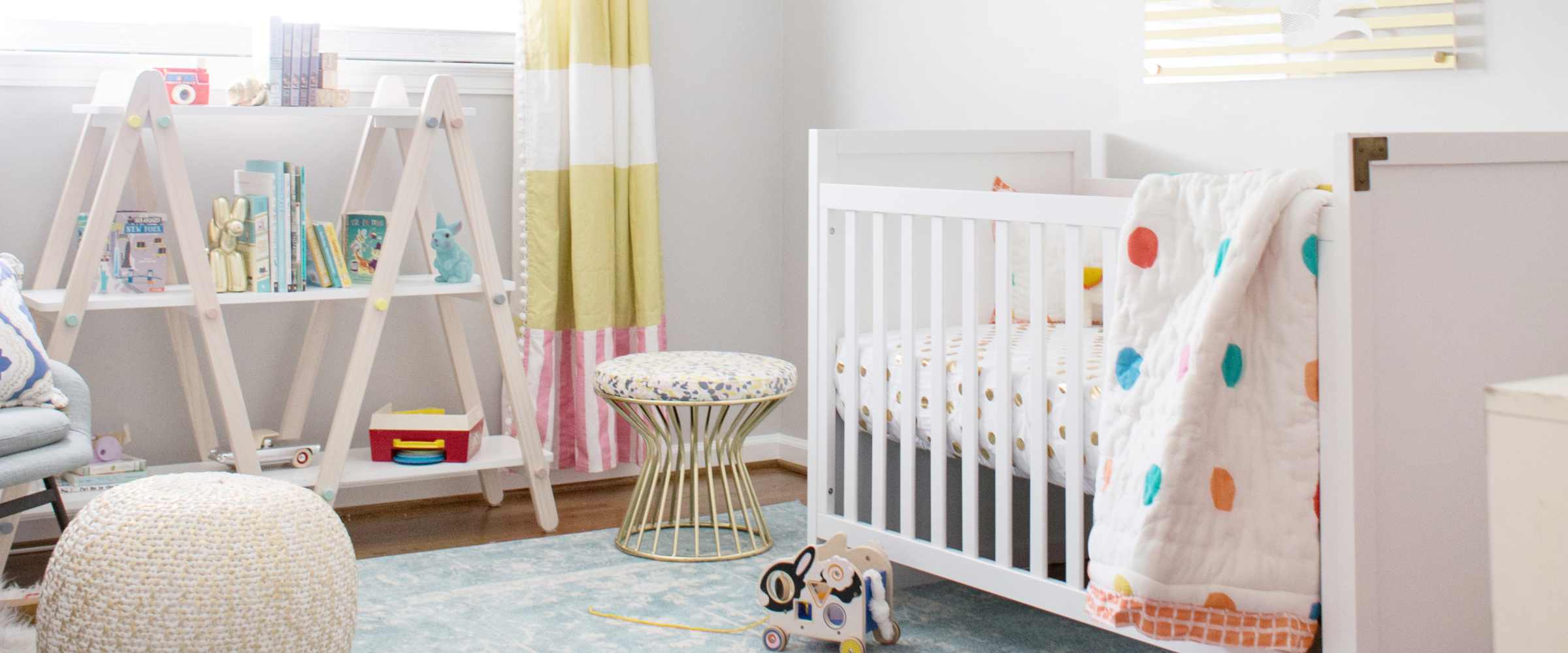 yellow and gray neutral nursery ideas