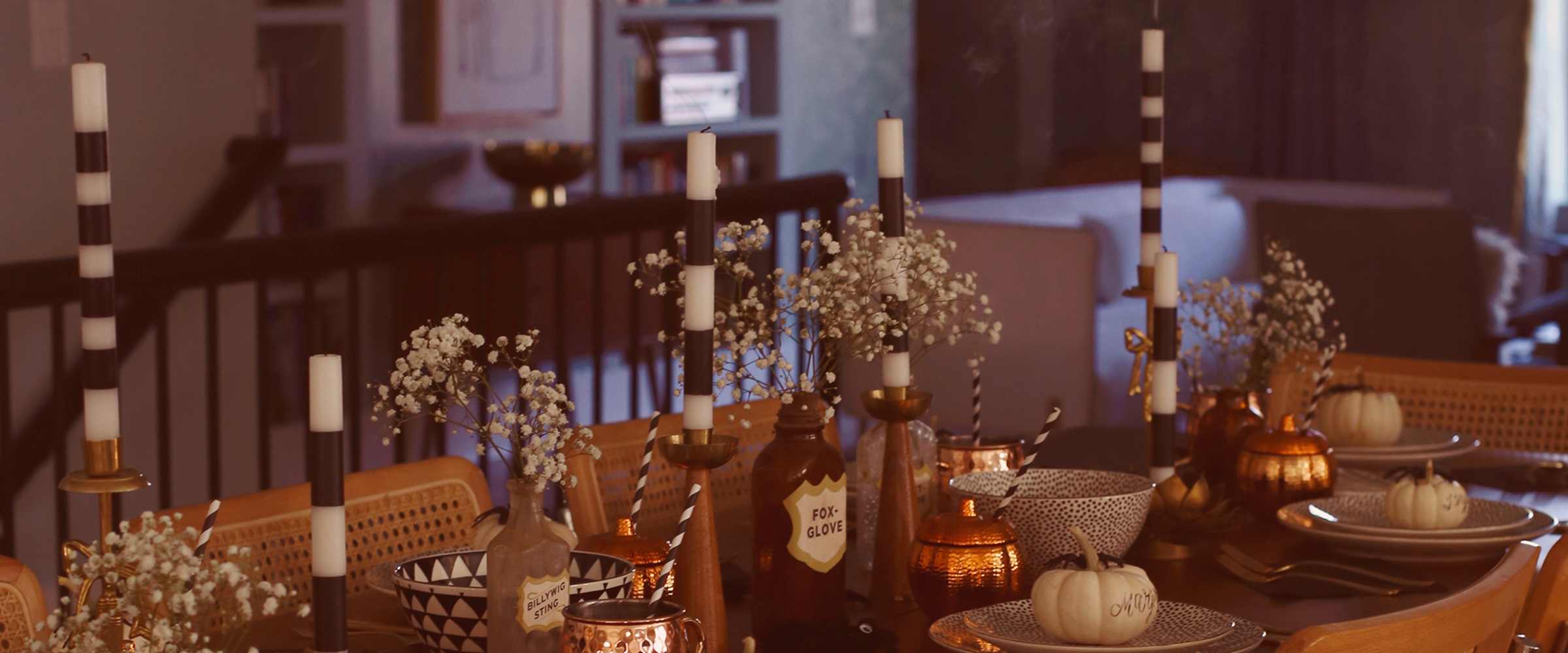 Creating a Moody Fall Tablescape