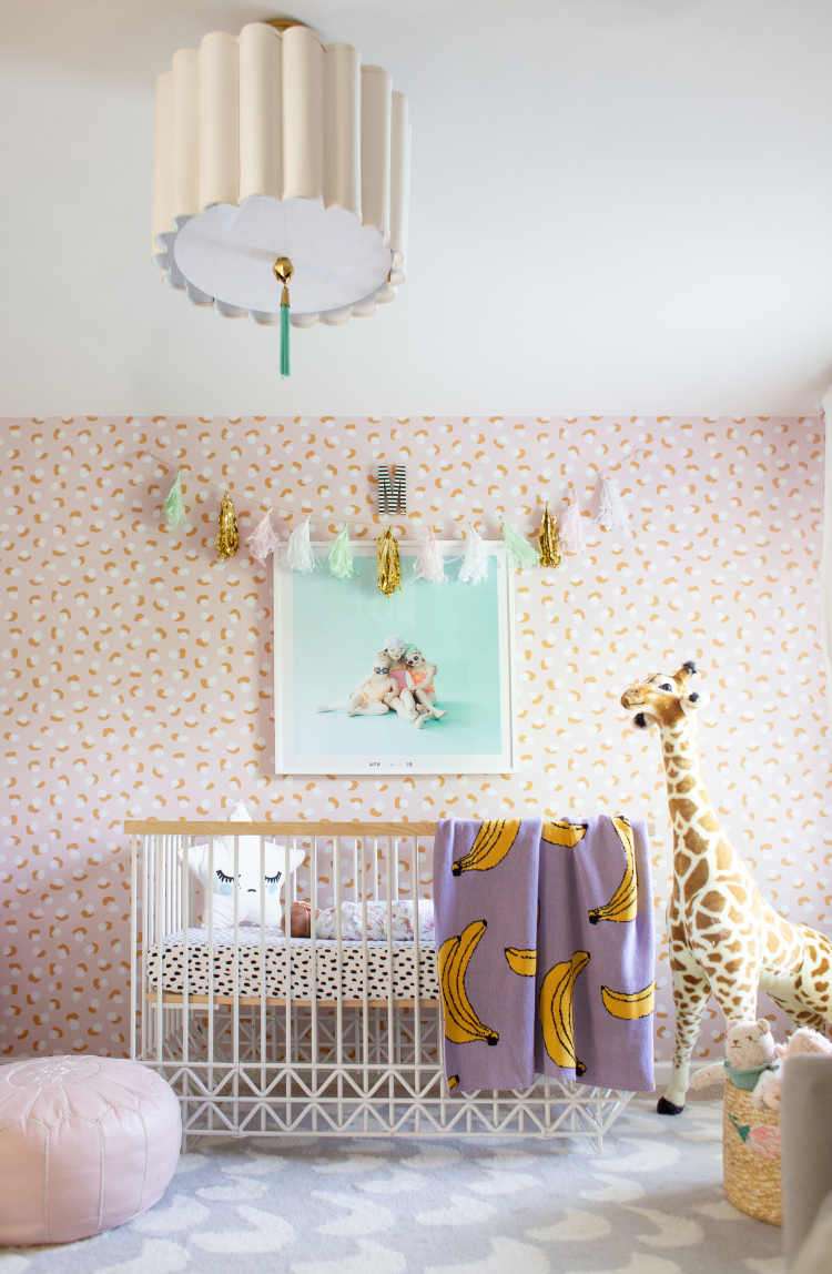 modern baby girl room