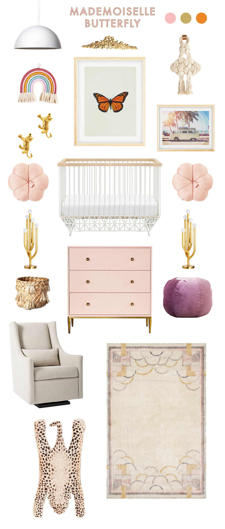 light pink baby room