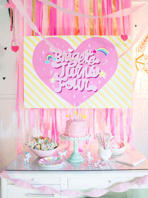 simple rainbow birthday party ideas