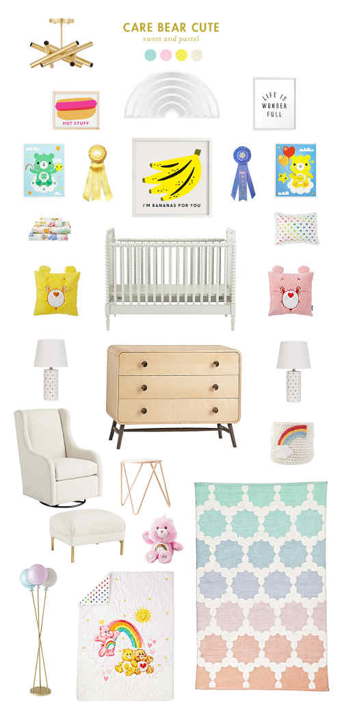 care bears inspired baby room