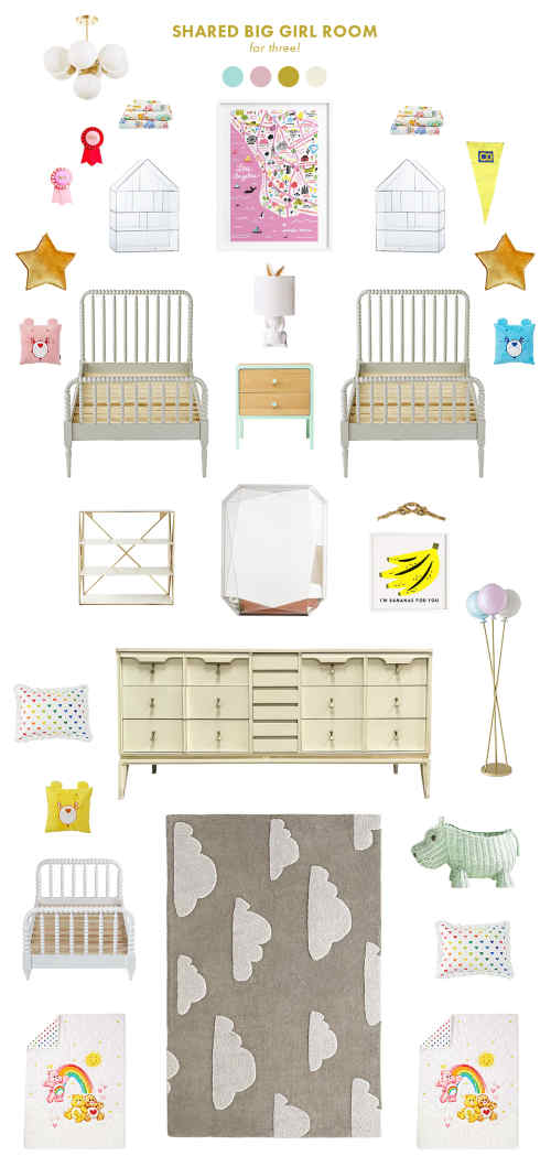 shared big girl room (for three!)