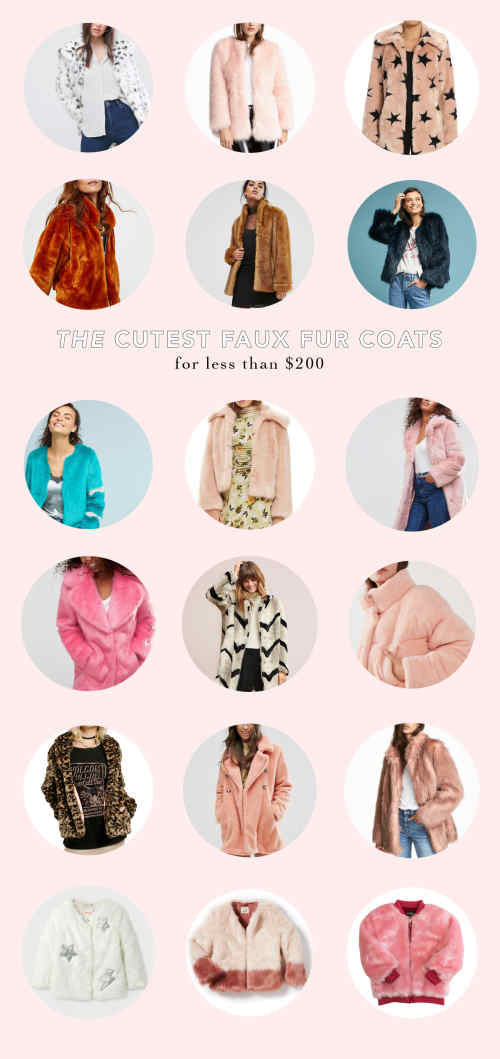 the cutest faux fur coats under $200