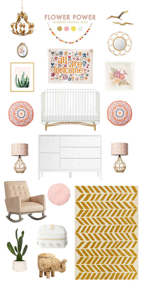 Vintage Floral Baby Room Ideas