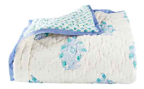 Mayoor Turquoise Toddler Quilt