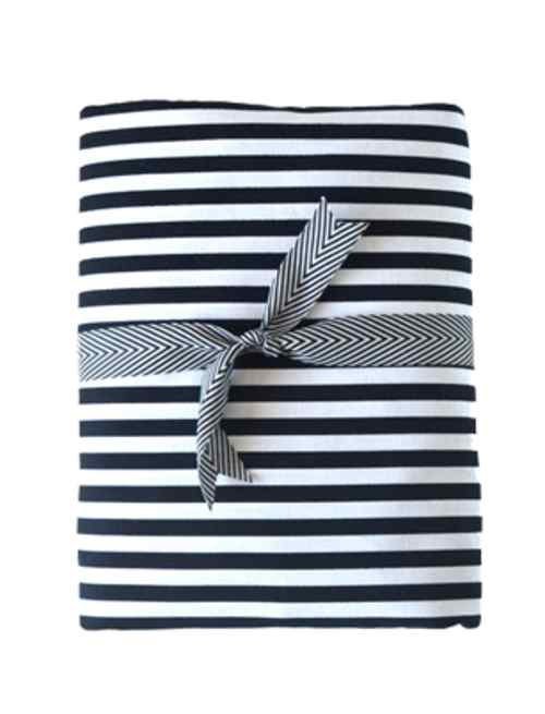Black & White Stripe Crib Sheet