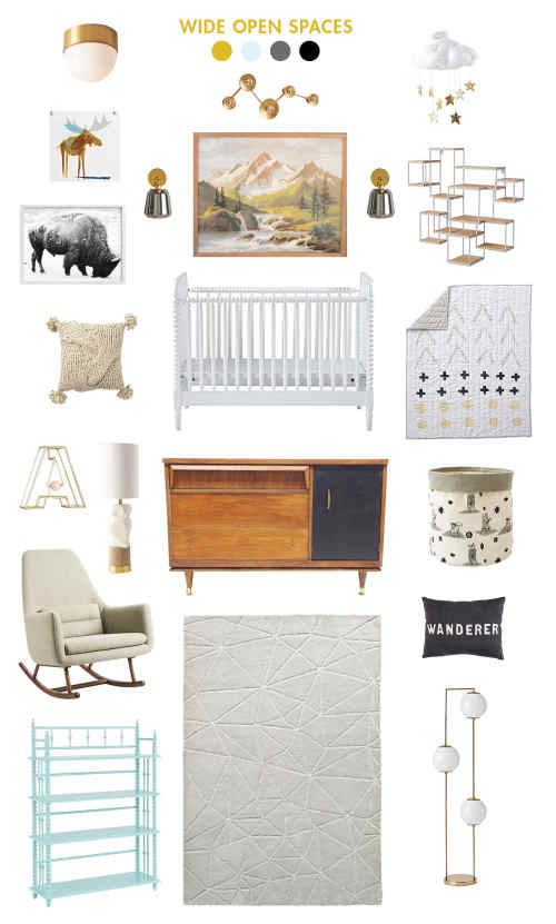 natural and neutral baby room ideas