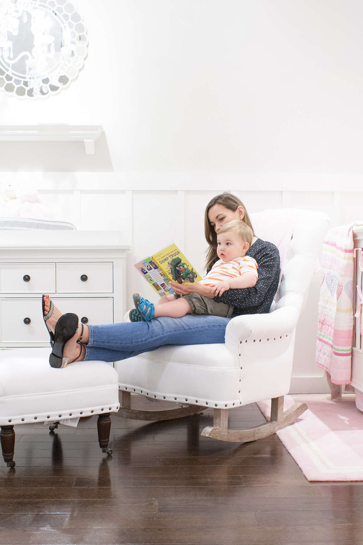 pottery barn nursery rocking chair